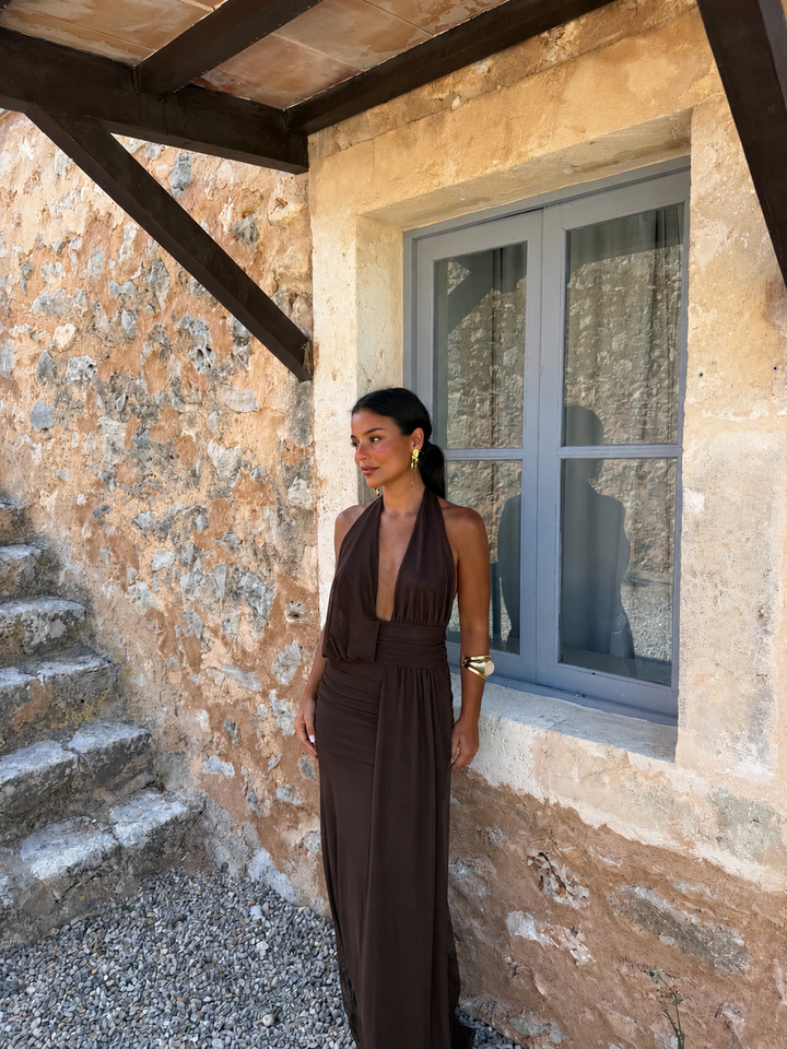 Aina / Vestido em marrom