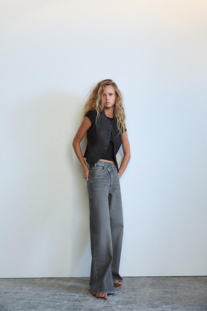 Celine | Jeans de cintura cruzada