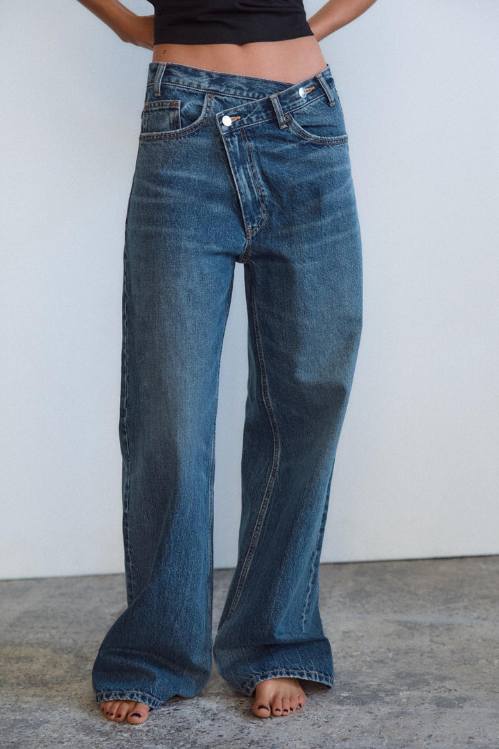 Celine | Jeans de cintura cruzada
