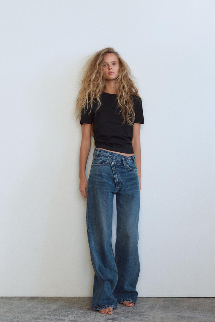 Celine | Jeans de cintura cruzada