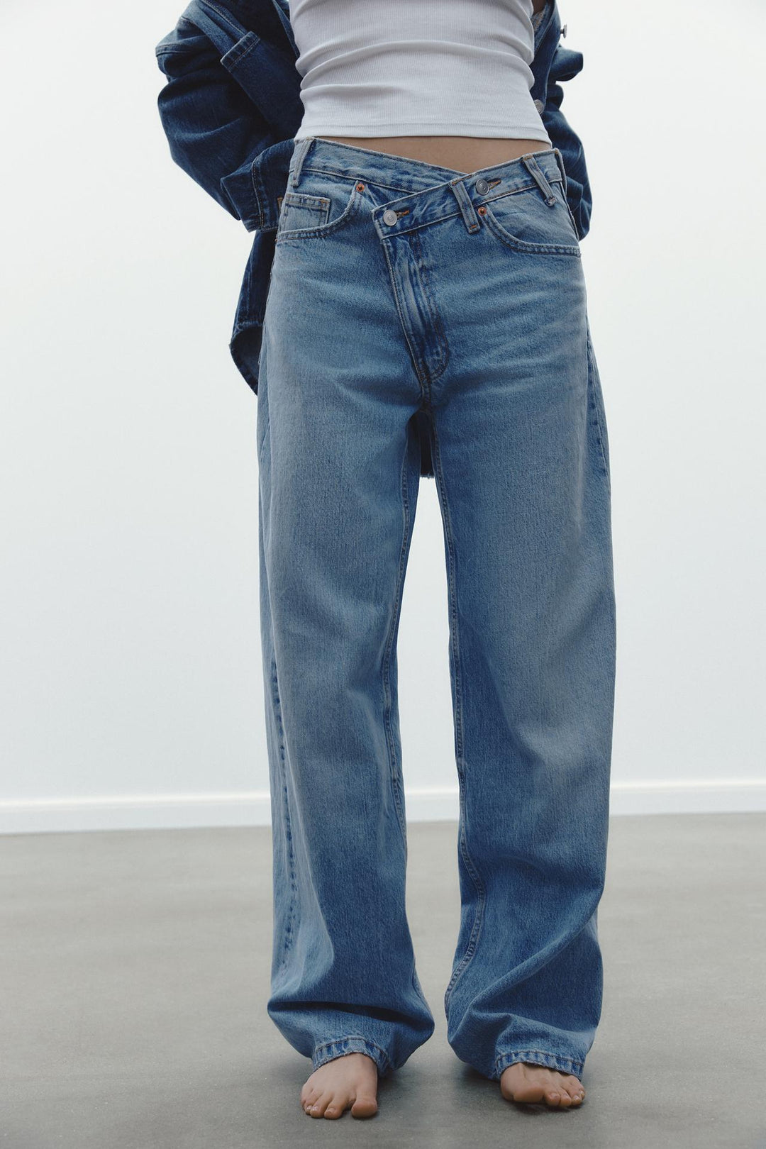Celine | Jeans de cintura cruzada