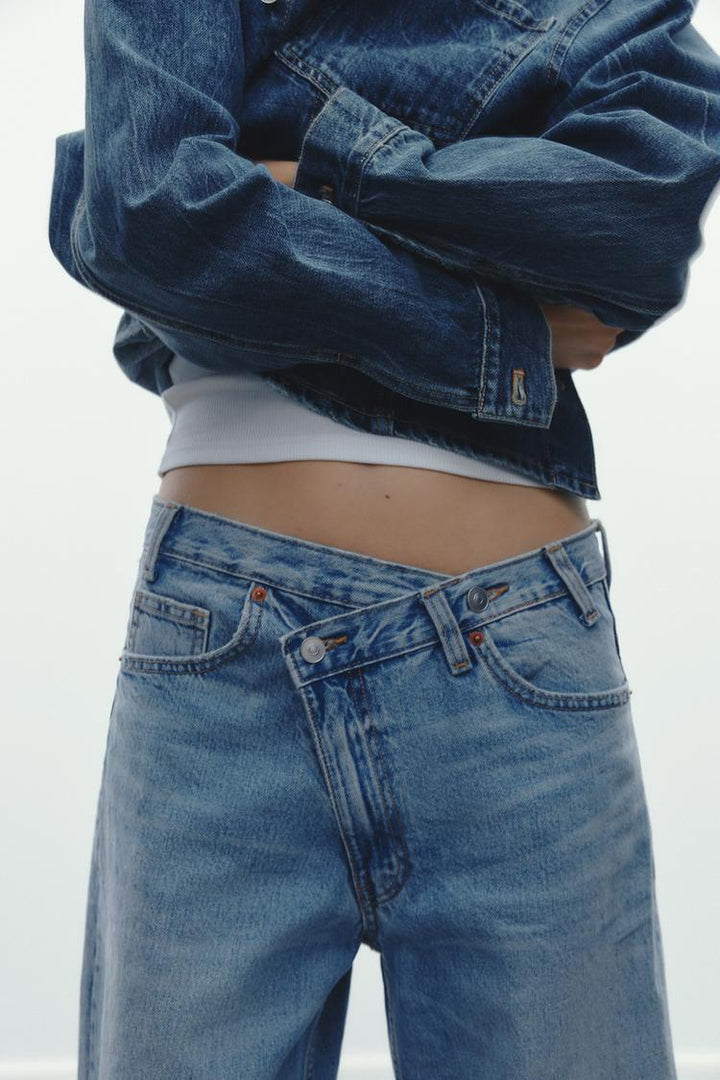 Celine | Jeans de cintura cruzada