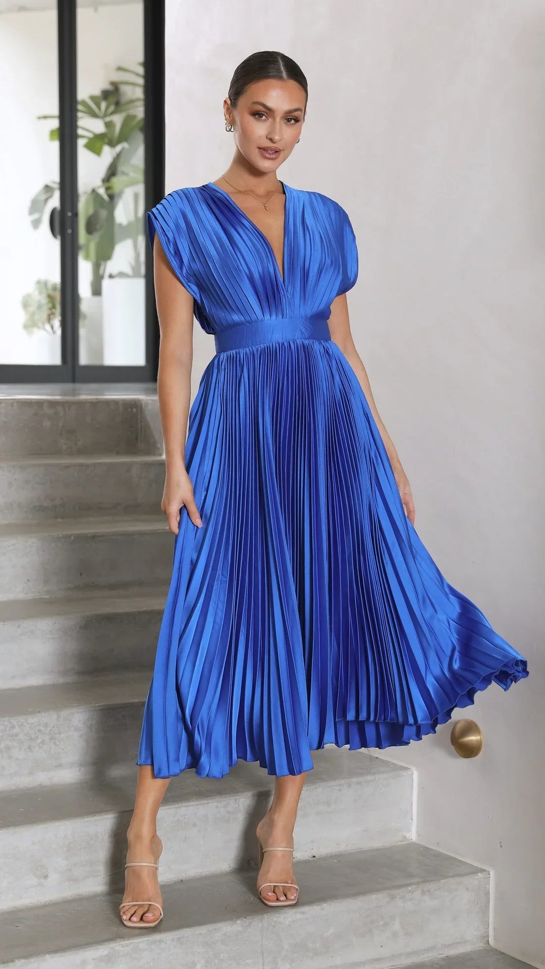 Alice | Vestido Midi Plissado