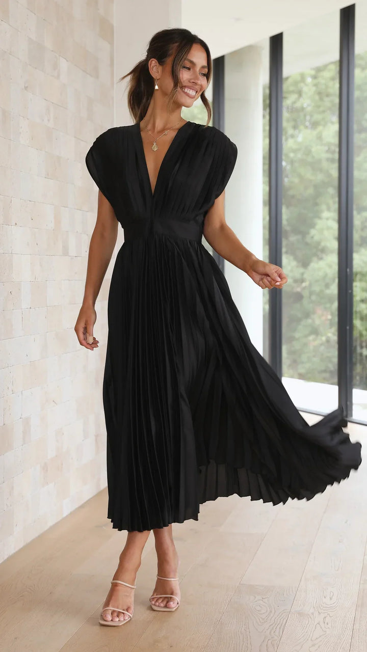 Alice | Vestido Midi Plissado