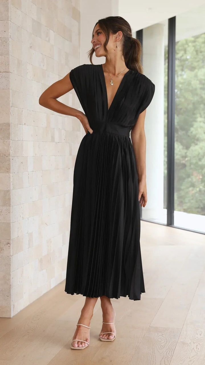 Alice | Vestido Midi Plissado