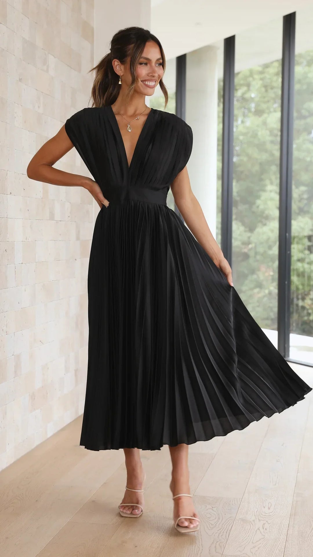 Alice | Vestido Midi Plissado