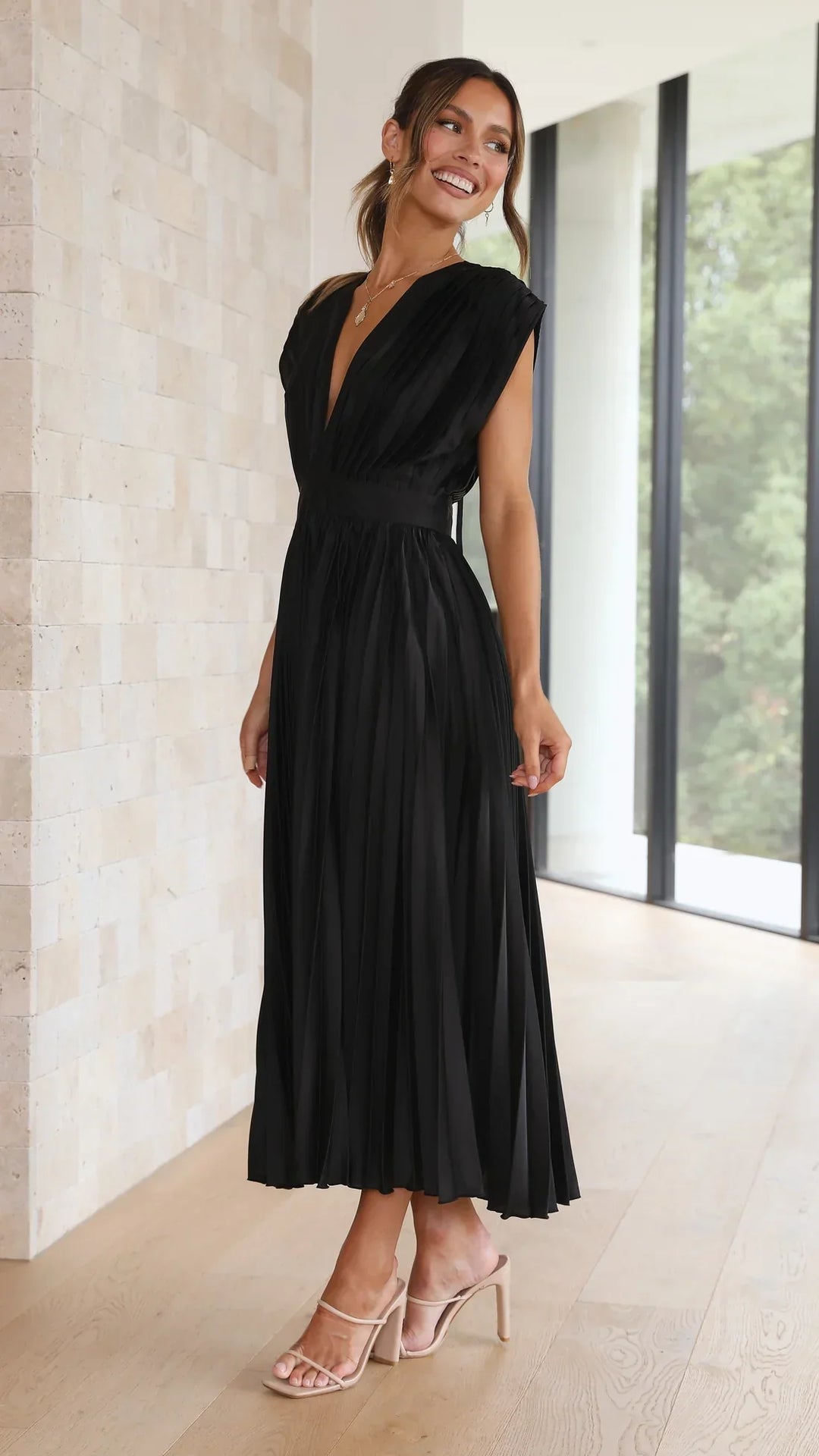 Alice | Vestido Midi Plissado