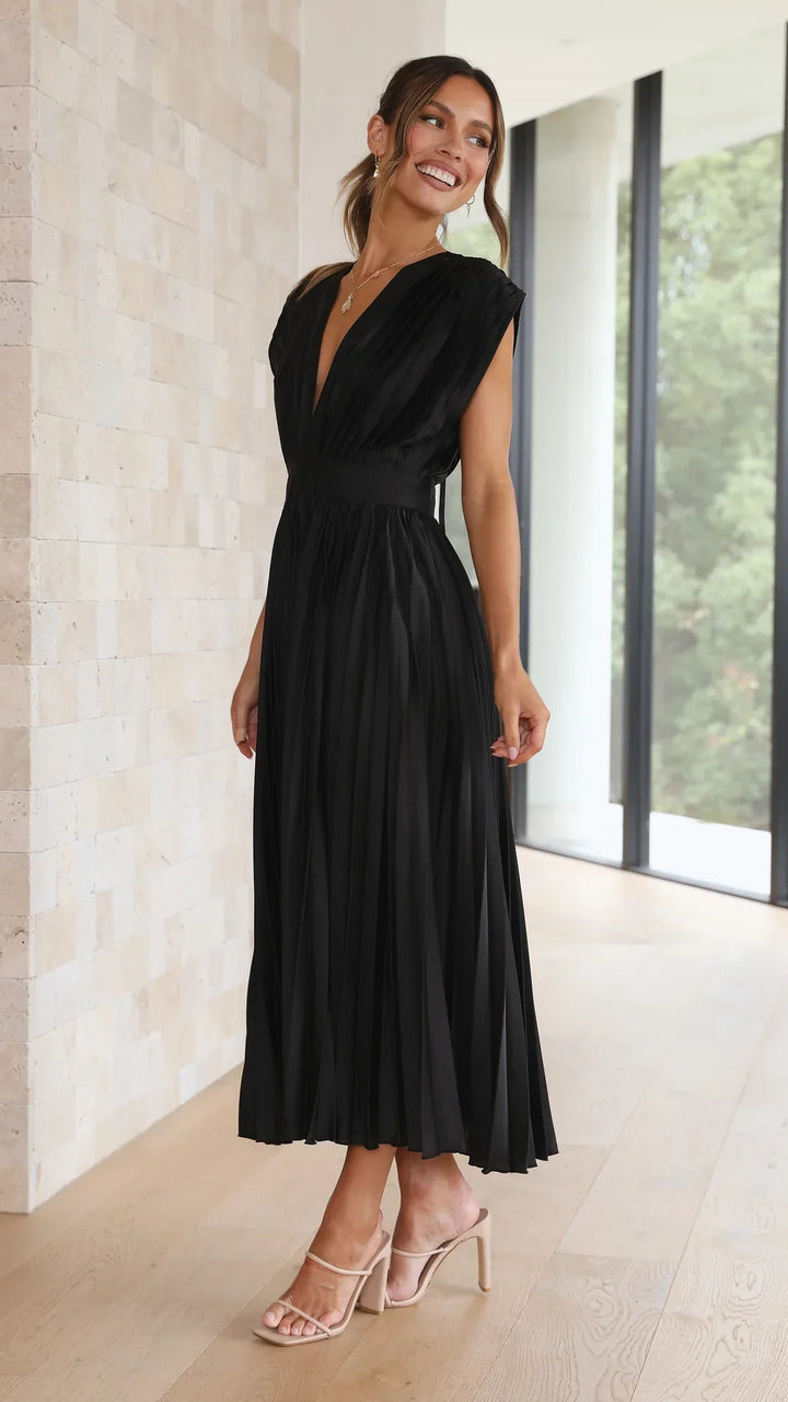 Alice | Vestido Midi Plissado