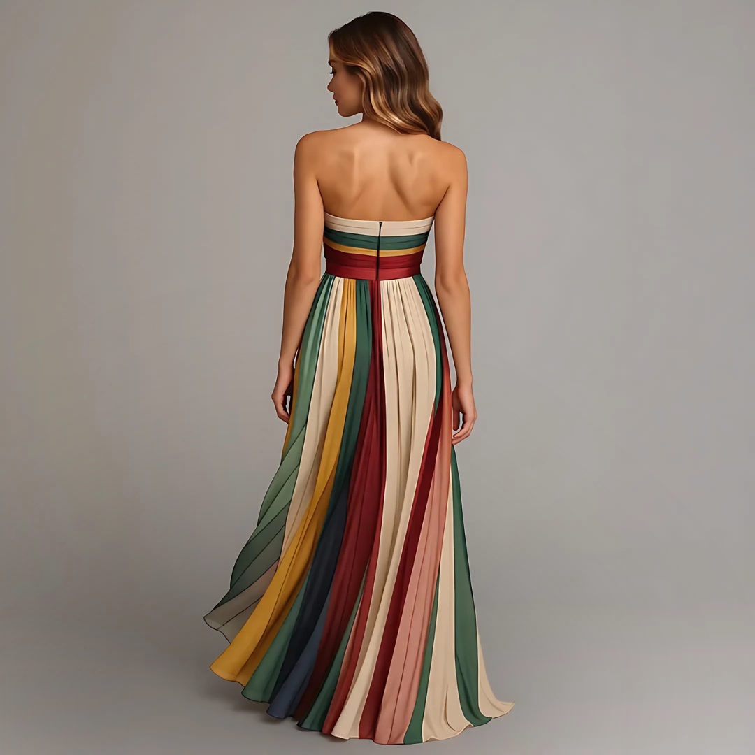 Fiorella | Vestido sem mangas colorido