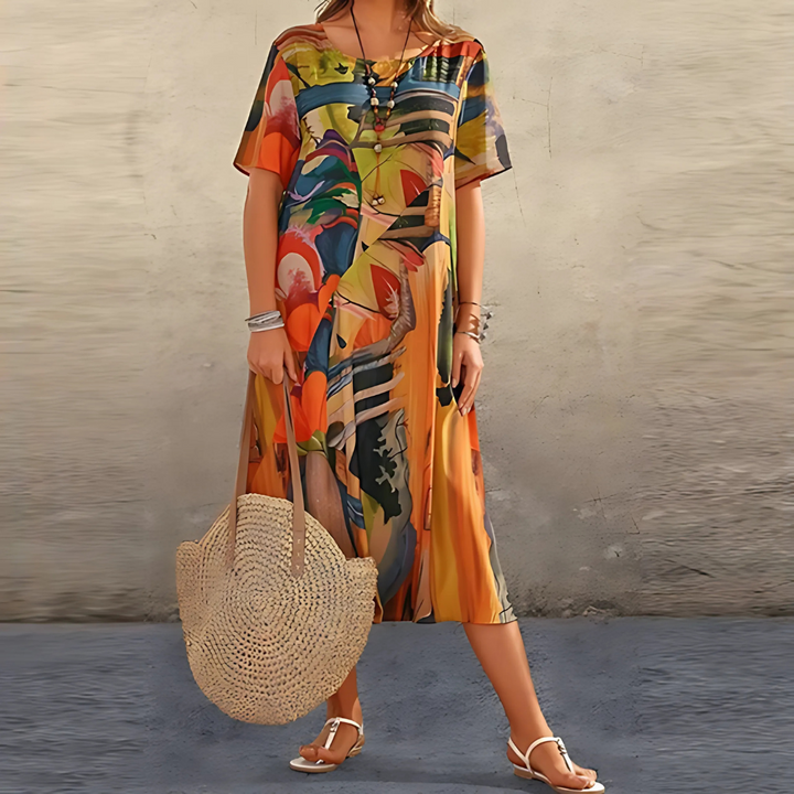 Orla – Vestido Floral Confortável