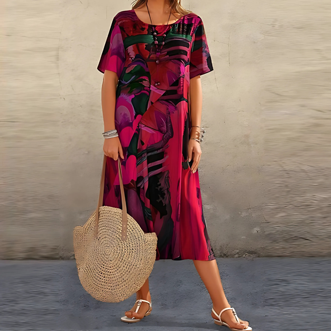 Orla – Vestido Floral Confortável