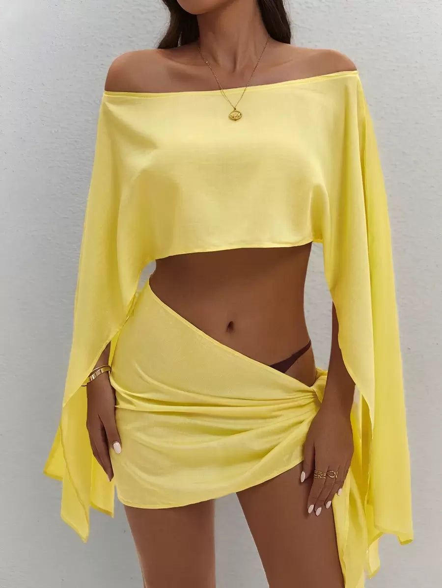 Praia | Conjunto de top e pareo