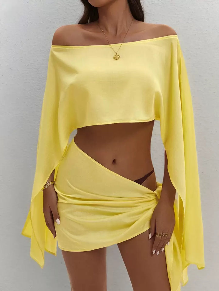 Praia | Conjunto de top e pareo