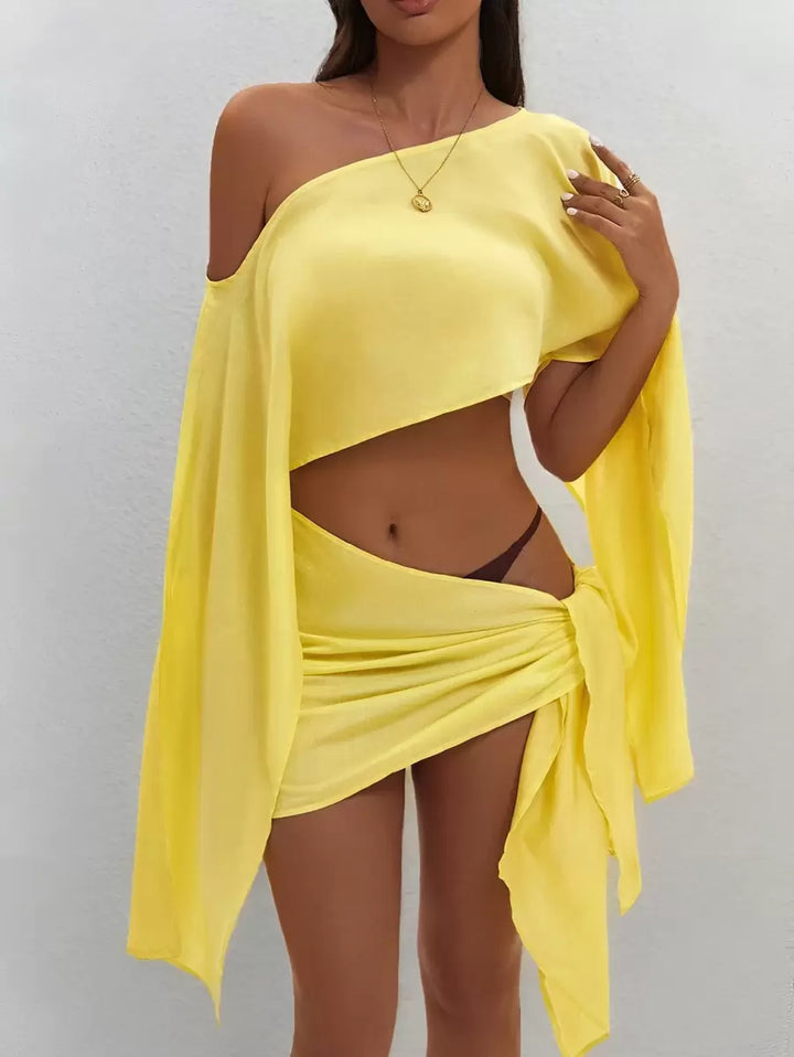 Praia | Conjunto de top e pareo