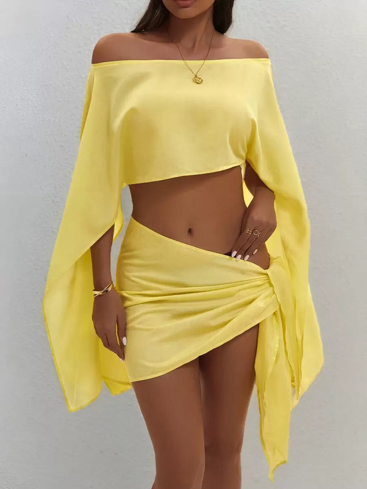 Praia | Conjunto de top e pareo