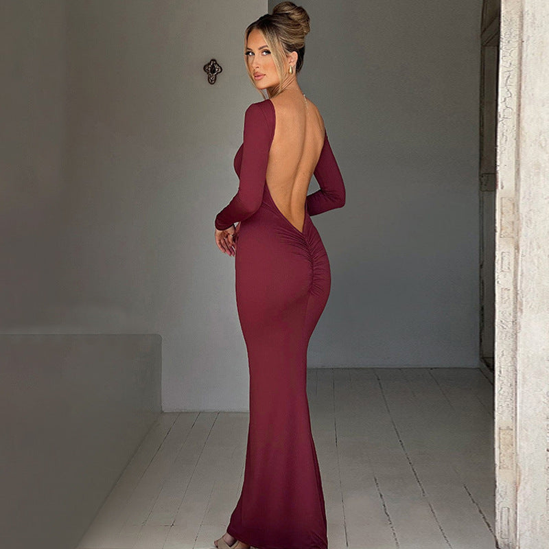 Milan | Vestido Longo Sem Costas