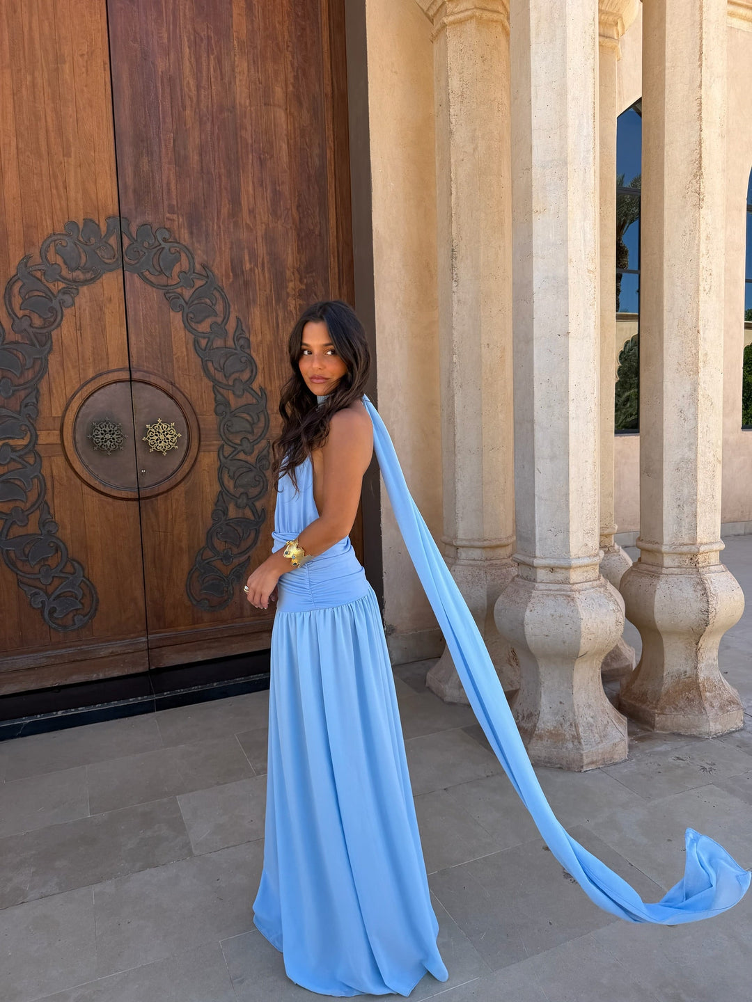 Paloma / Vestido em azul