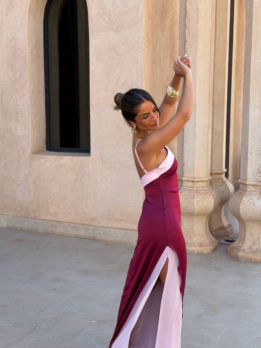 Macarena / Vestido granate