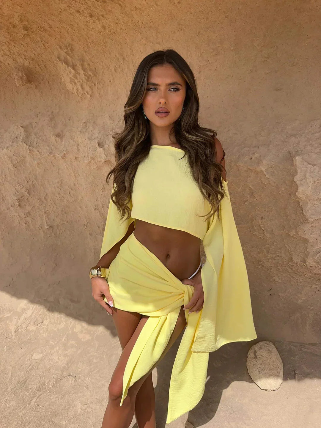 Praia | Conjunto de top e pareo