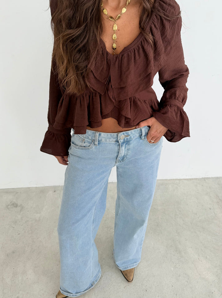 Jeans de cintura baixa