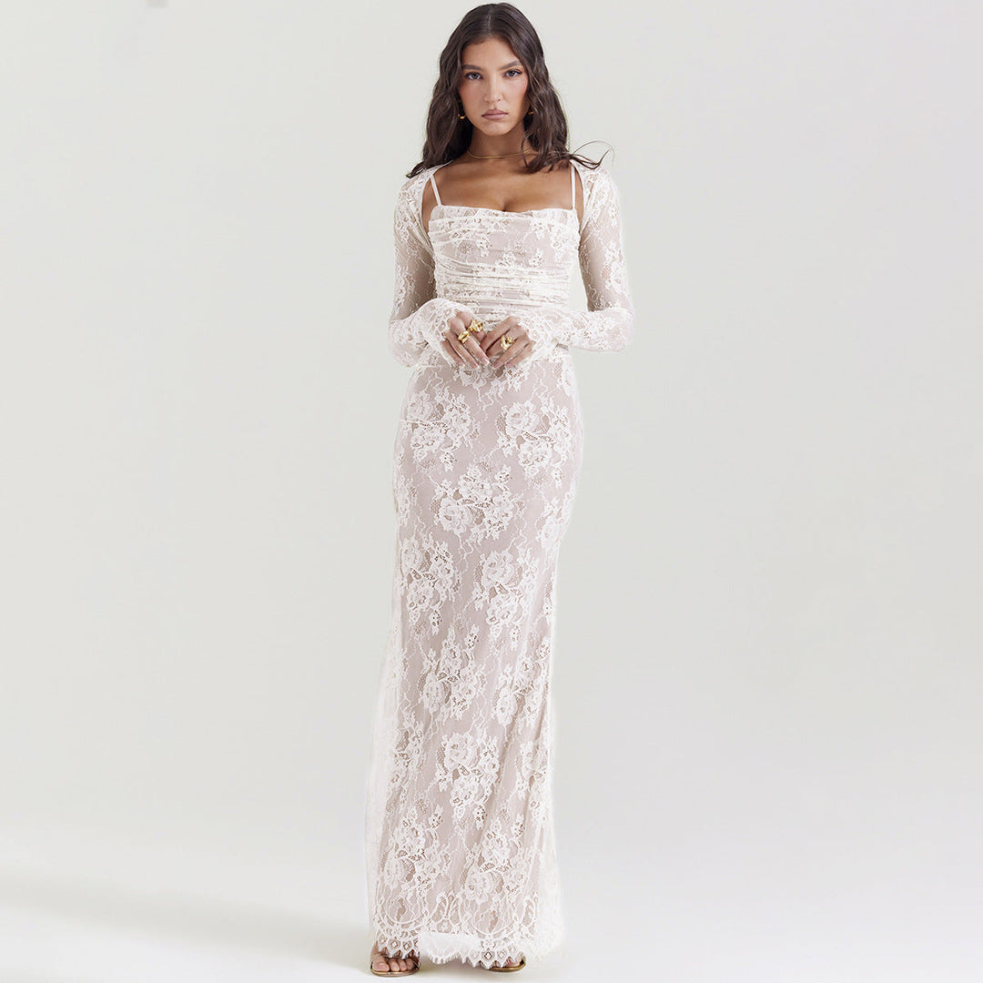 Niza | Vestido Longo de Renda