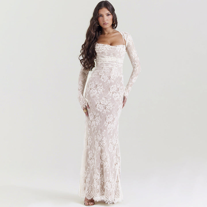 Niza | Vestido Longo de Renda