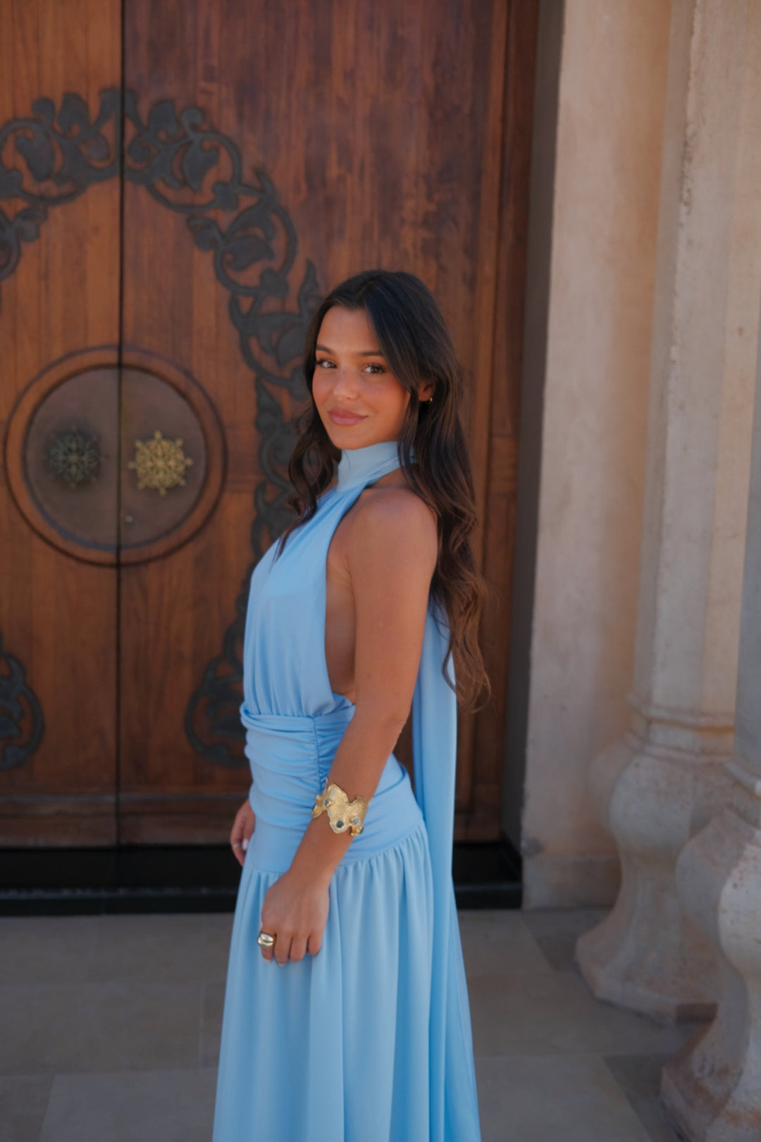 Paloma / Vestido em azul