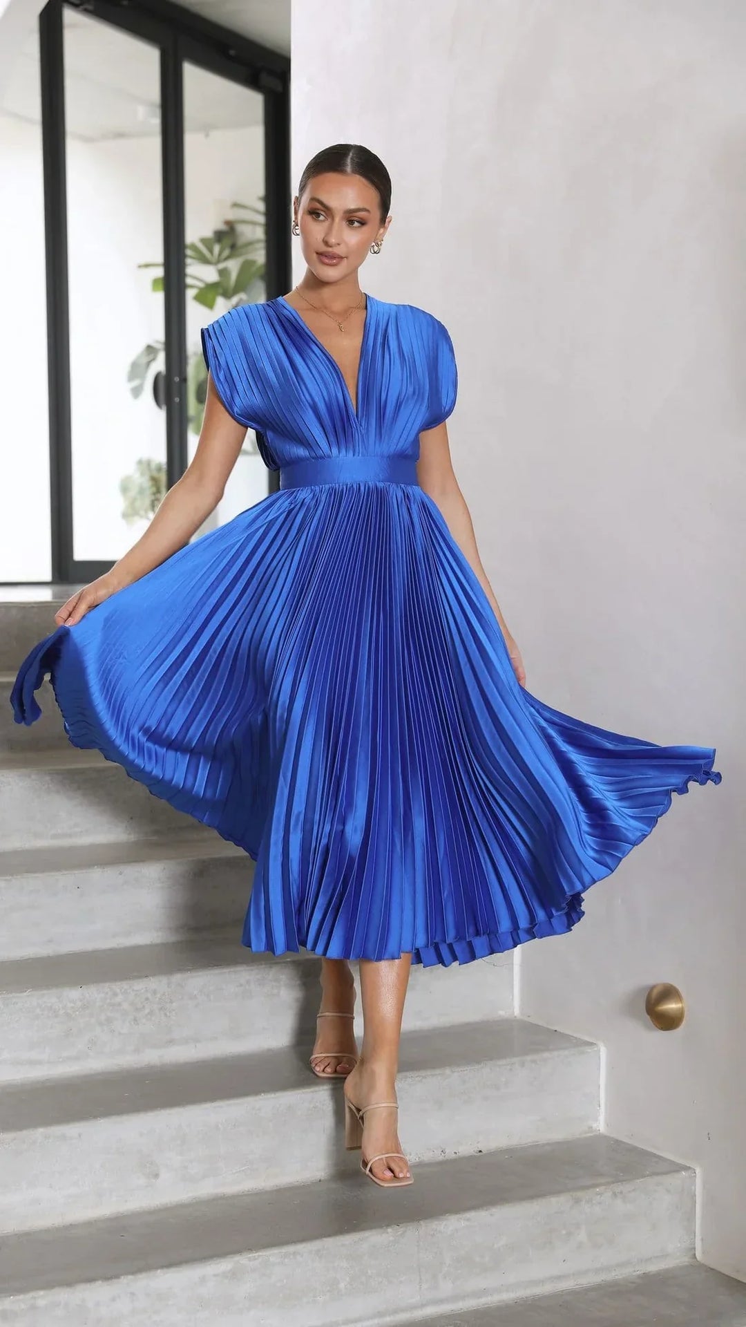 Alice | Vestido Midi Plissado