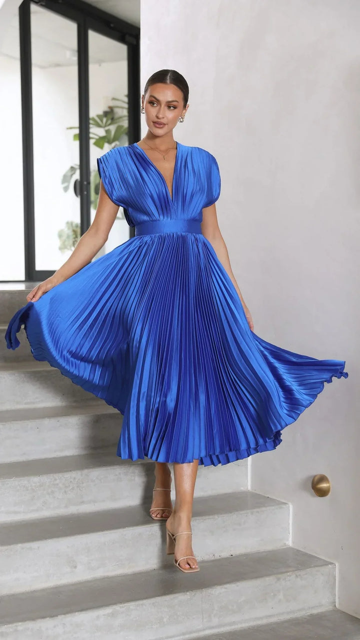 Alice | Vestido Midi Plissado