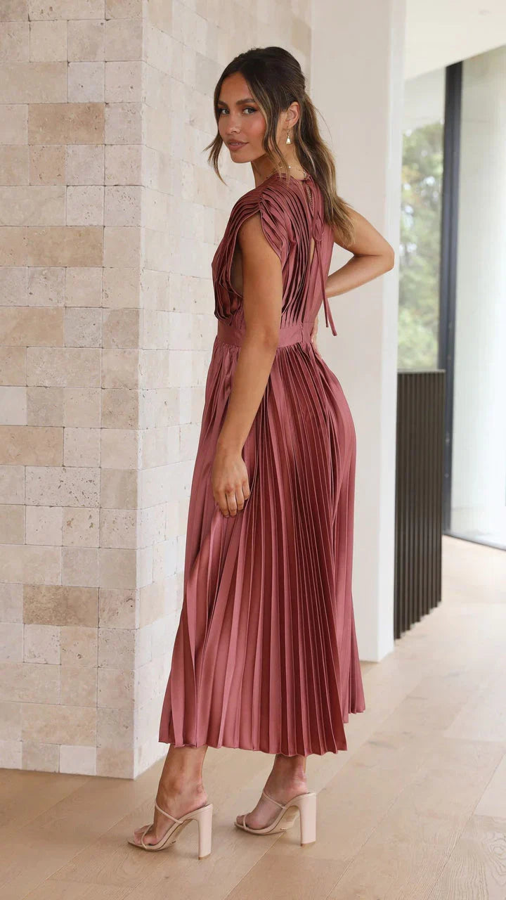 Alice | Vestido Midi Plissado