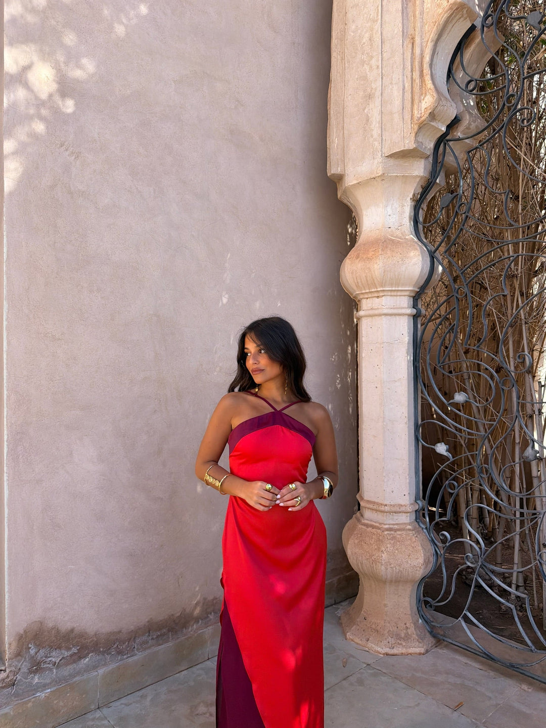 Vestido Oasis em vermelho