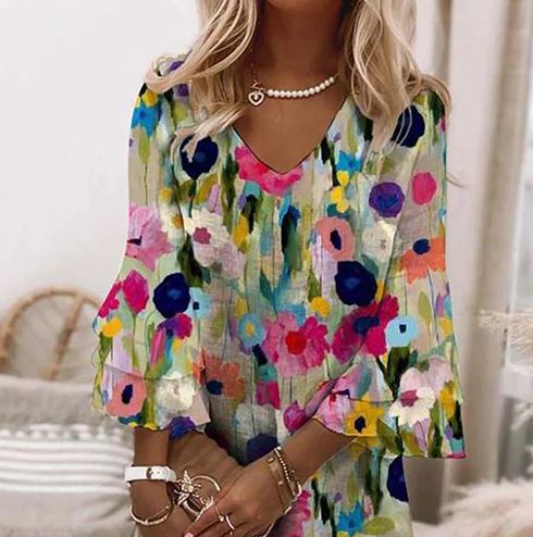 Vestido Mini com Estampa Floral