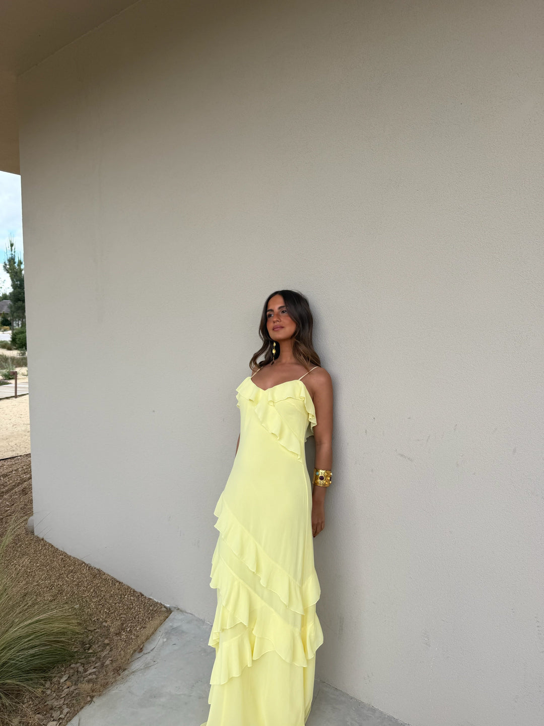 Vestido Dolce Vita em amarelo