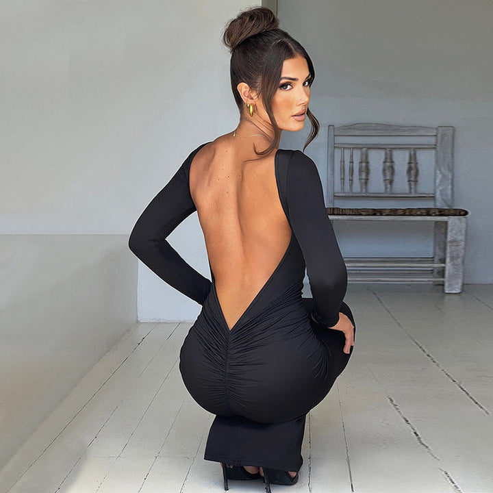 Milan | Vestido Longo Sem Costas