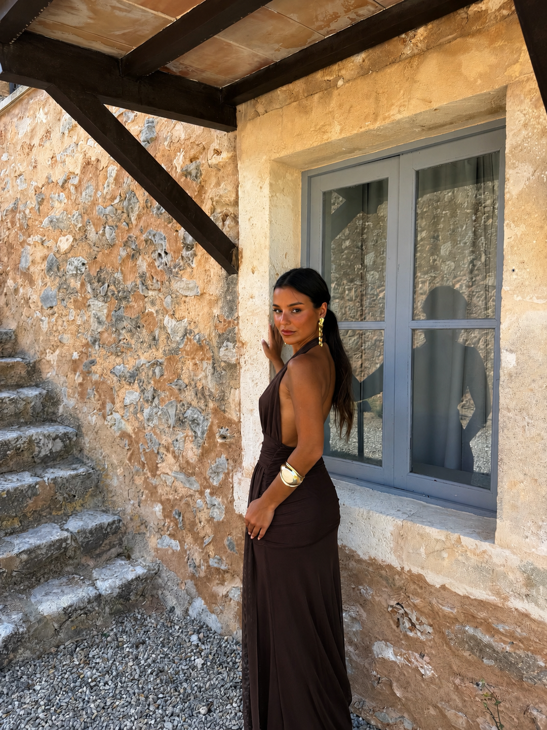 Aina / Vestido em marrom