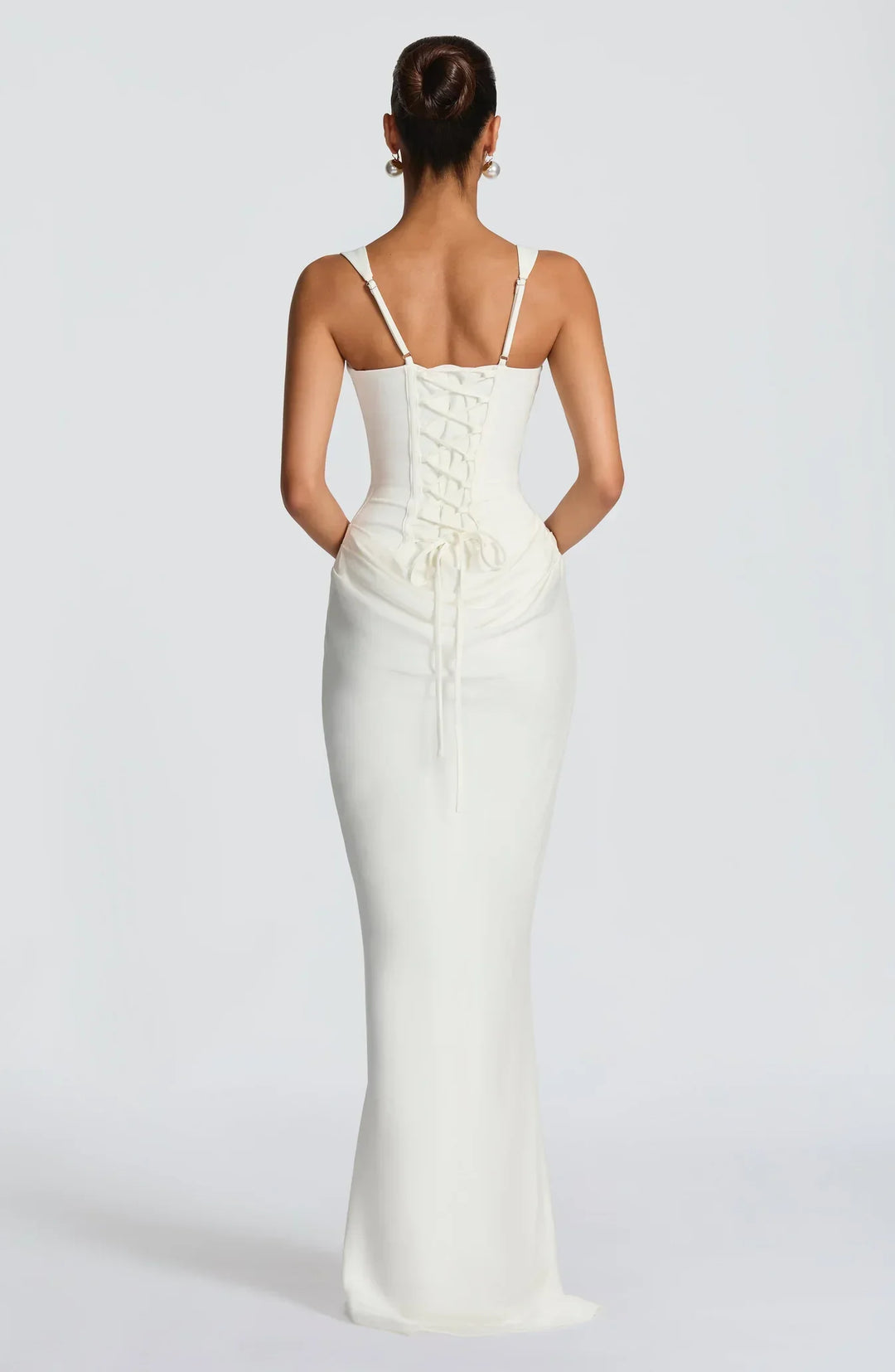 Leonor | Vestido maxi com decote quadrado