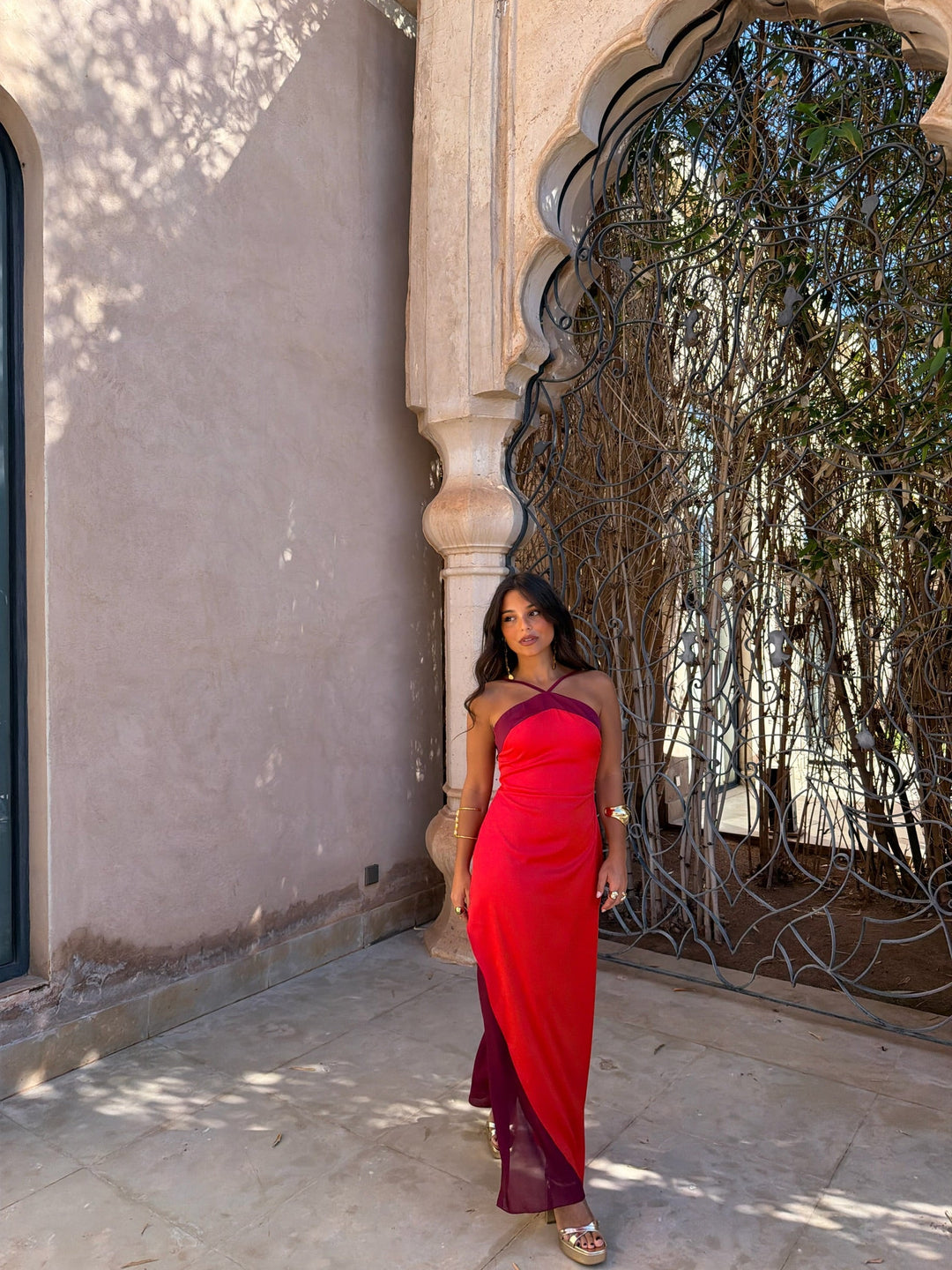 Vestido Oasis em vermelho