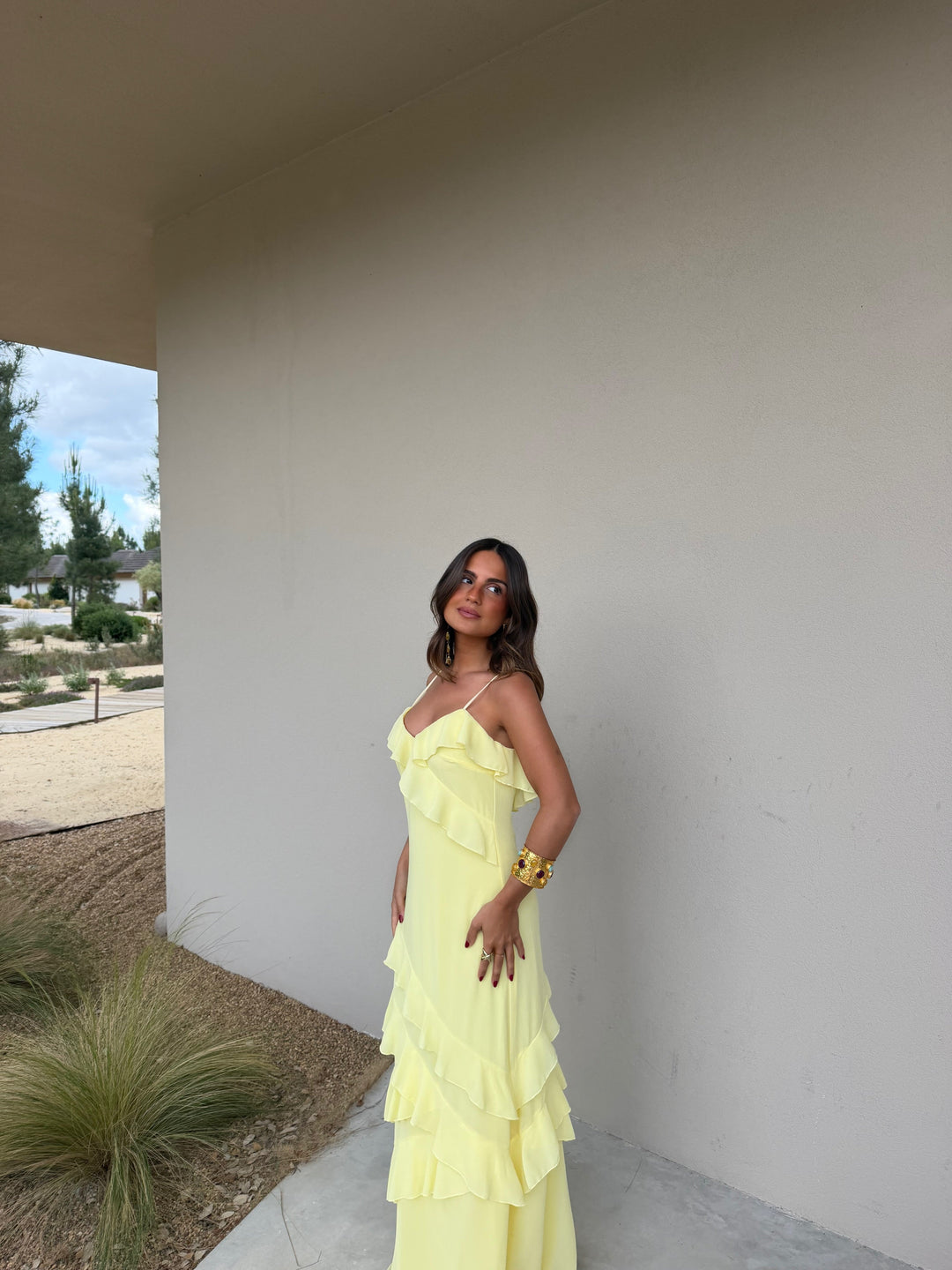 Vestido Dolce Vita em amarelo