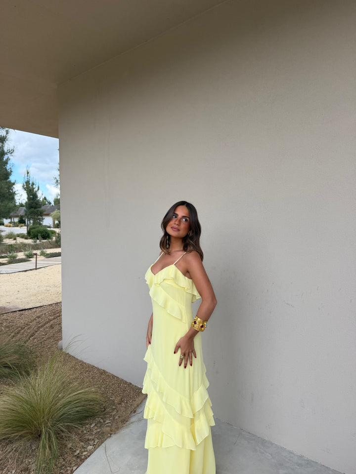 Vestido Dolce Vita em amarelo