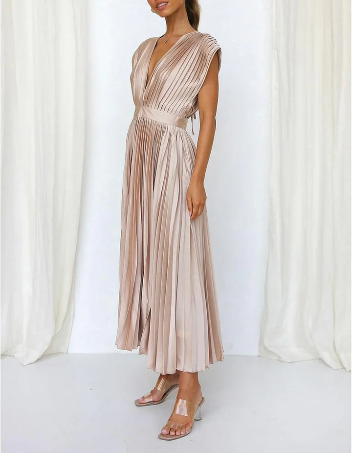 Alice | Vestido Midi Plissado