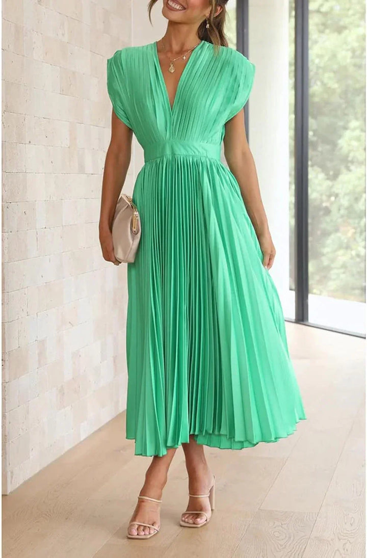 Alice | Vestido Midi Plissado