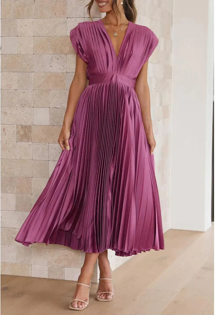 Alice | Vestido Midi Plissado