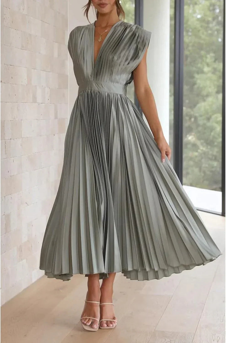 Alice | Vestido Midi Plissado