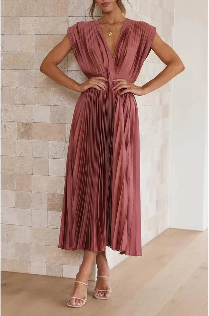 Alice | Vestido Midi Plissado