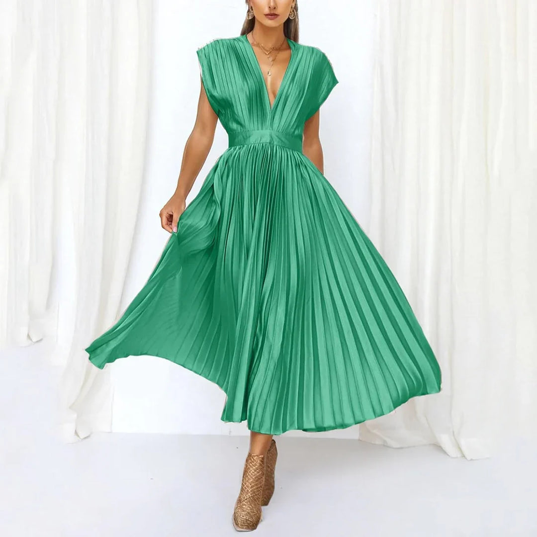 Alice | Vestido Midi Plissado