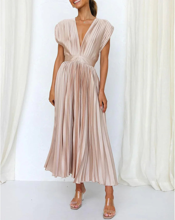 Alice | Vestido Midi Plissado