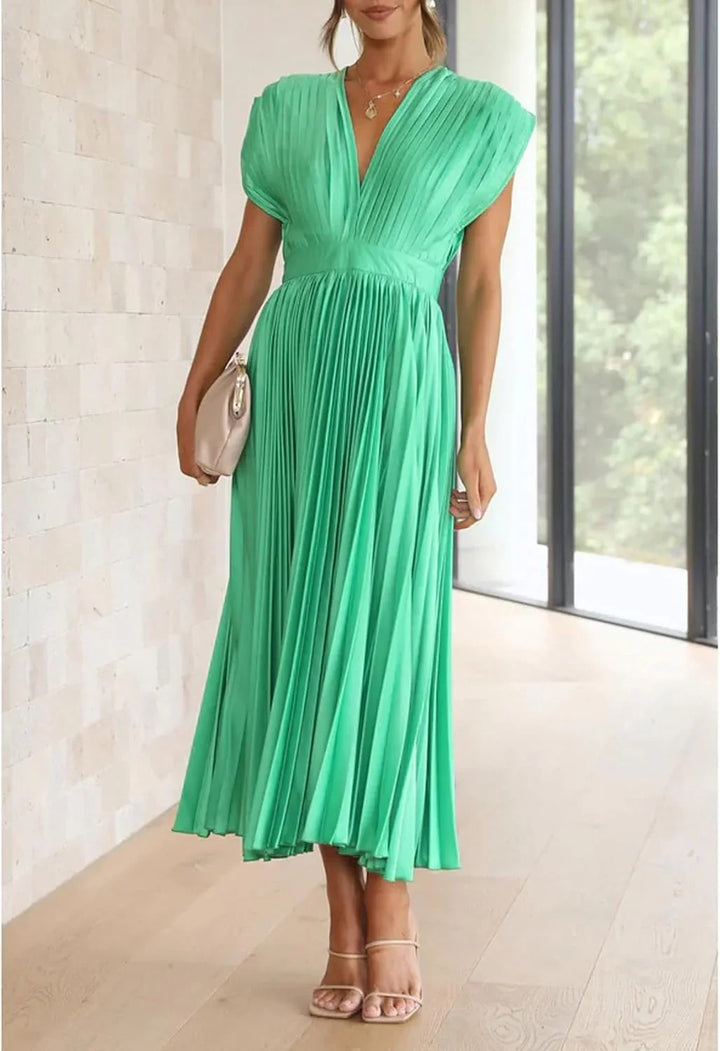 Alice | Vestido Midi Plissado