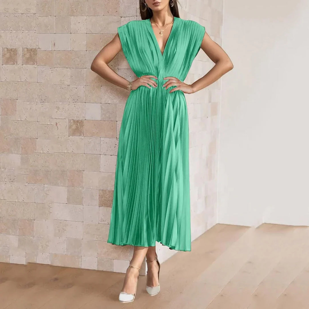 Alice | Vestido Midi Plissado