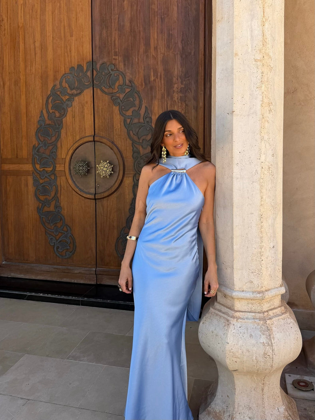 Vestido Safira em azul céu