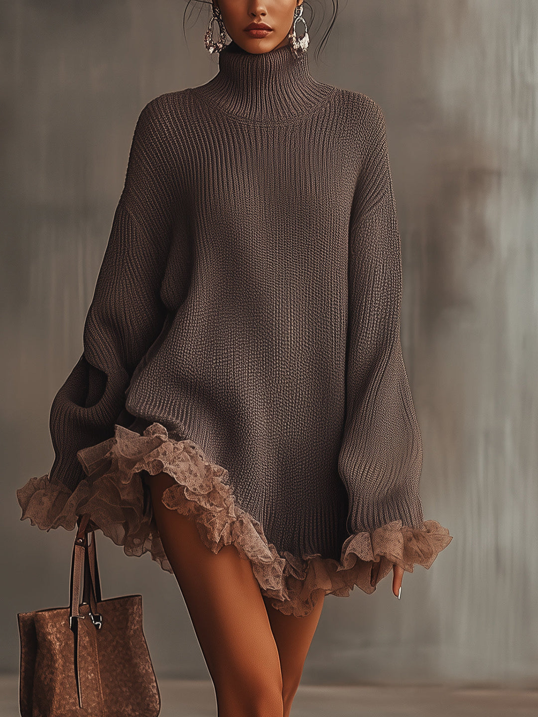 Velourin | Vestido de Malha com Volantes